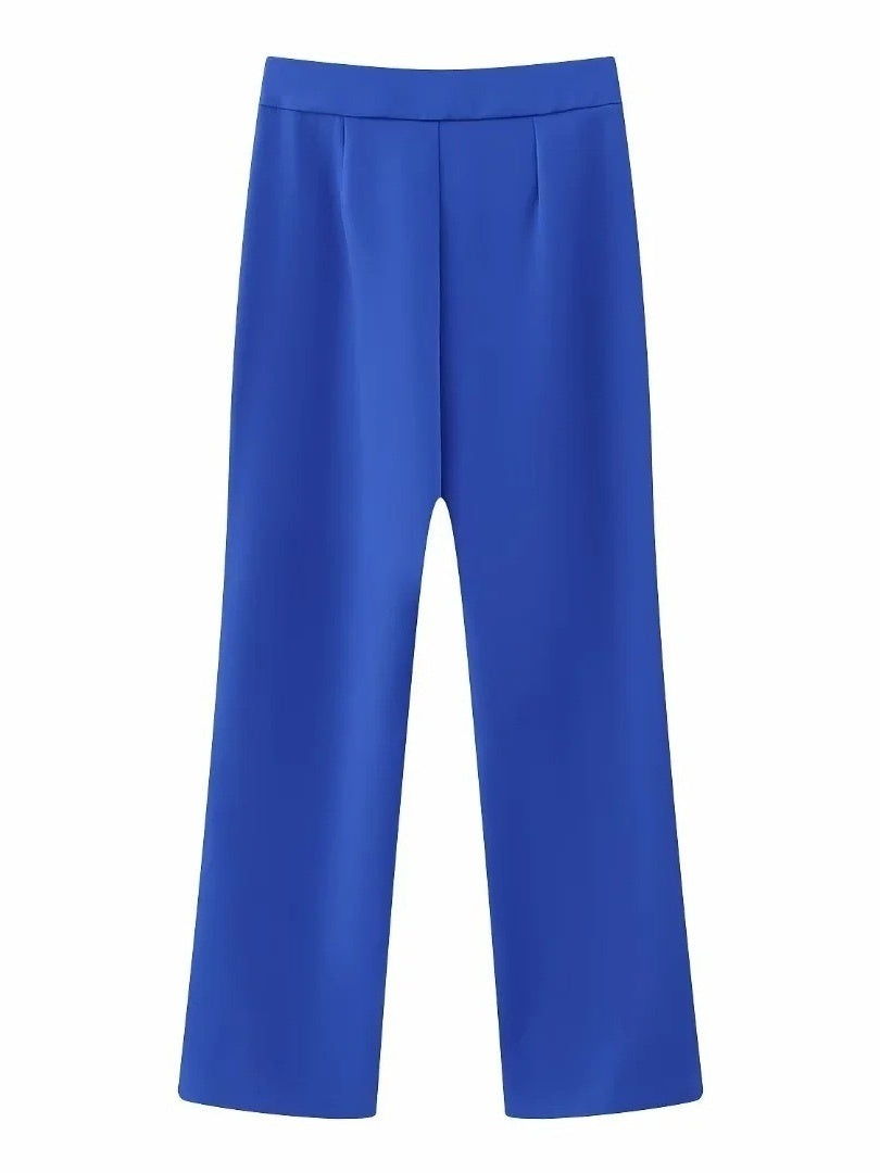 Lapel Shawl Suit Set For Women