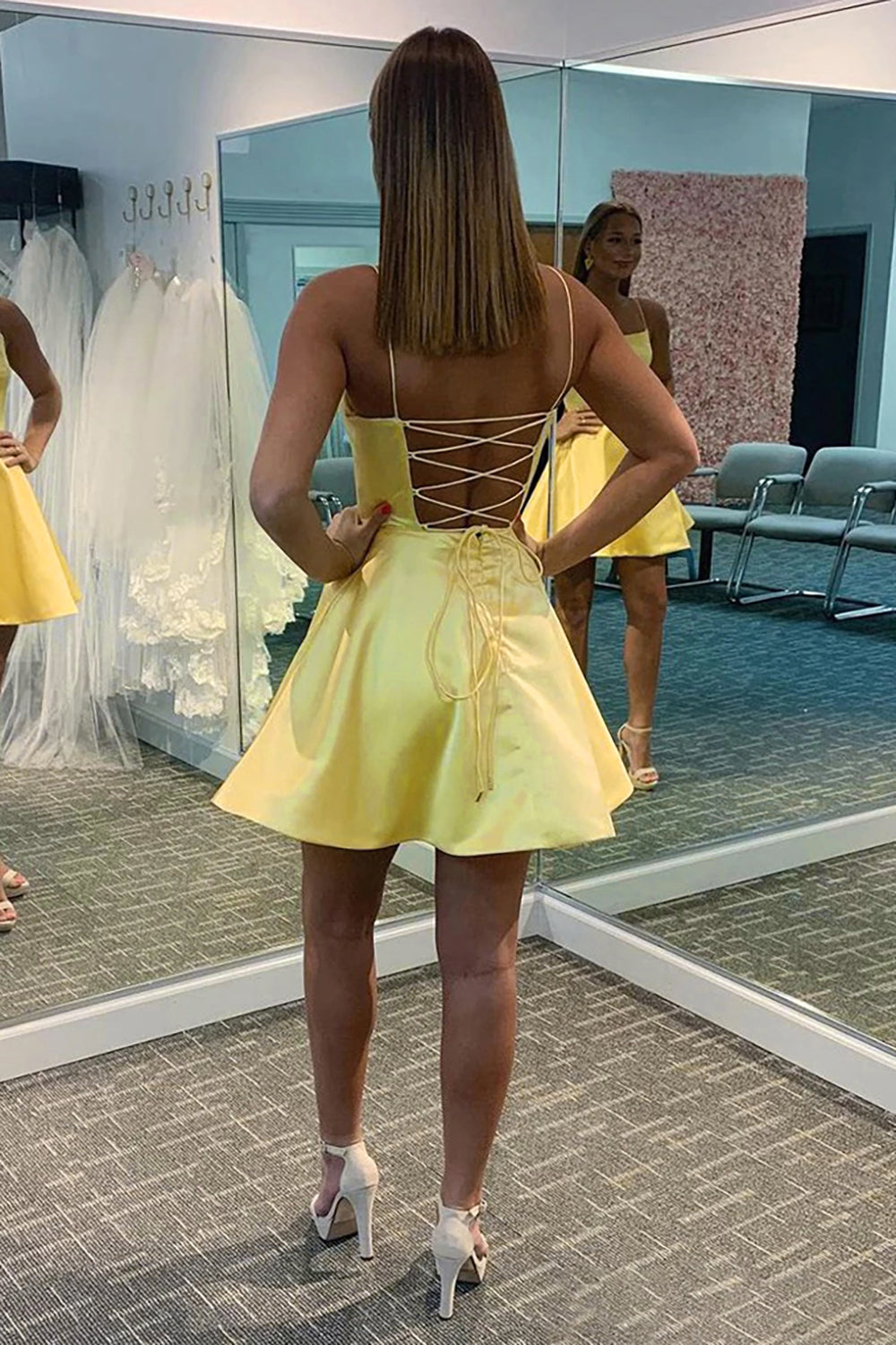 Light Blue Homecoming Dresses A Line Simple Cocktail Dresses
