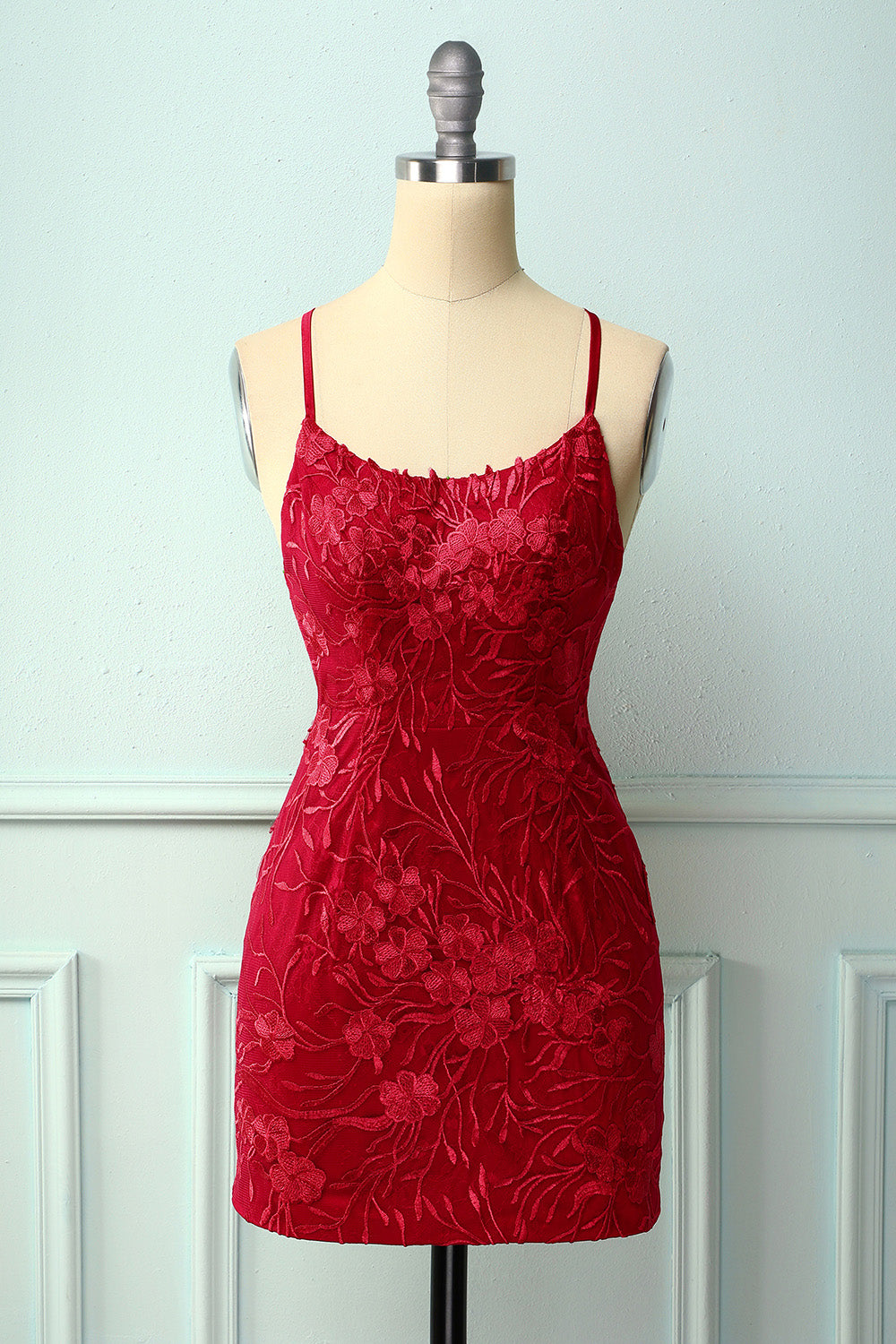 Light Blue Homecoming Dresses Tight Hoco Dresses with Appliques
