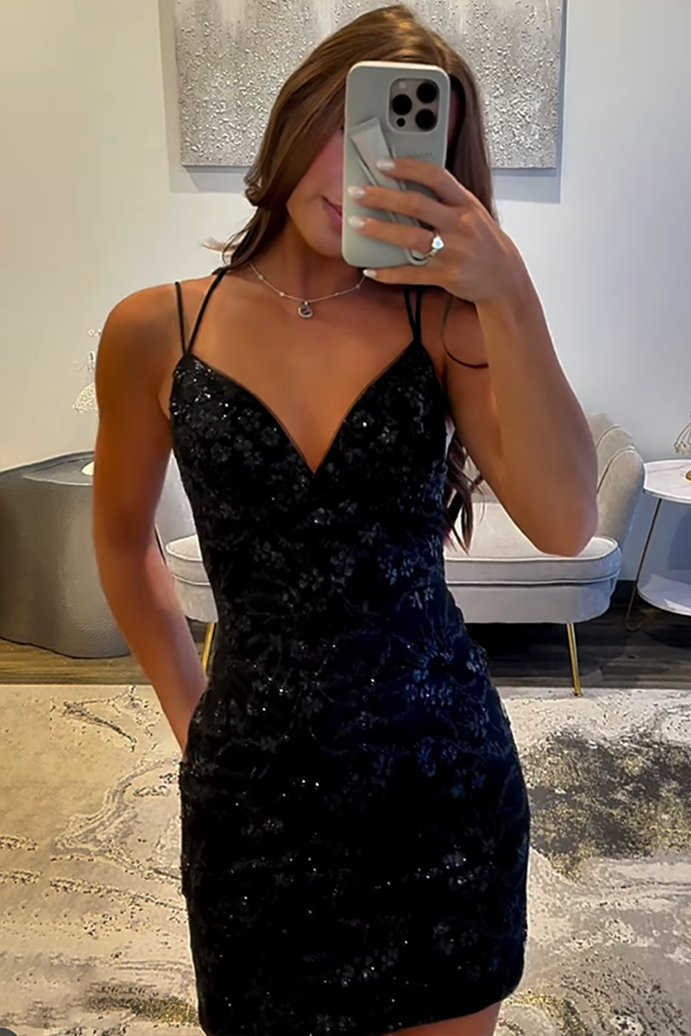 Light Blue Lace Tight Homecoming Dresses Short Cocktail Dresses