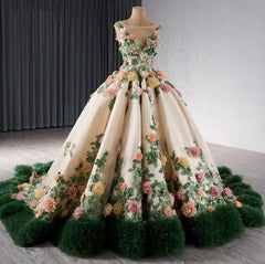 Luxury Bateau Neck Quinceanera Dress Ball Gown Sweet 16 Dress