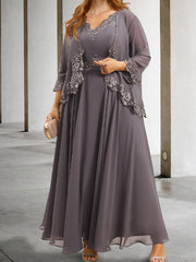 Mother of the Bride A-Line/Princess Dresses Featuring Applique & Sequins