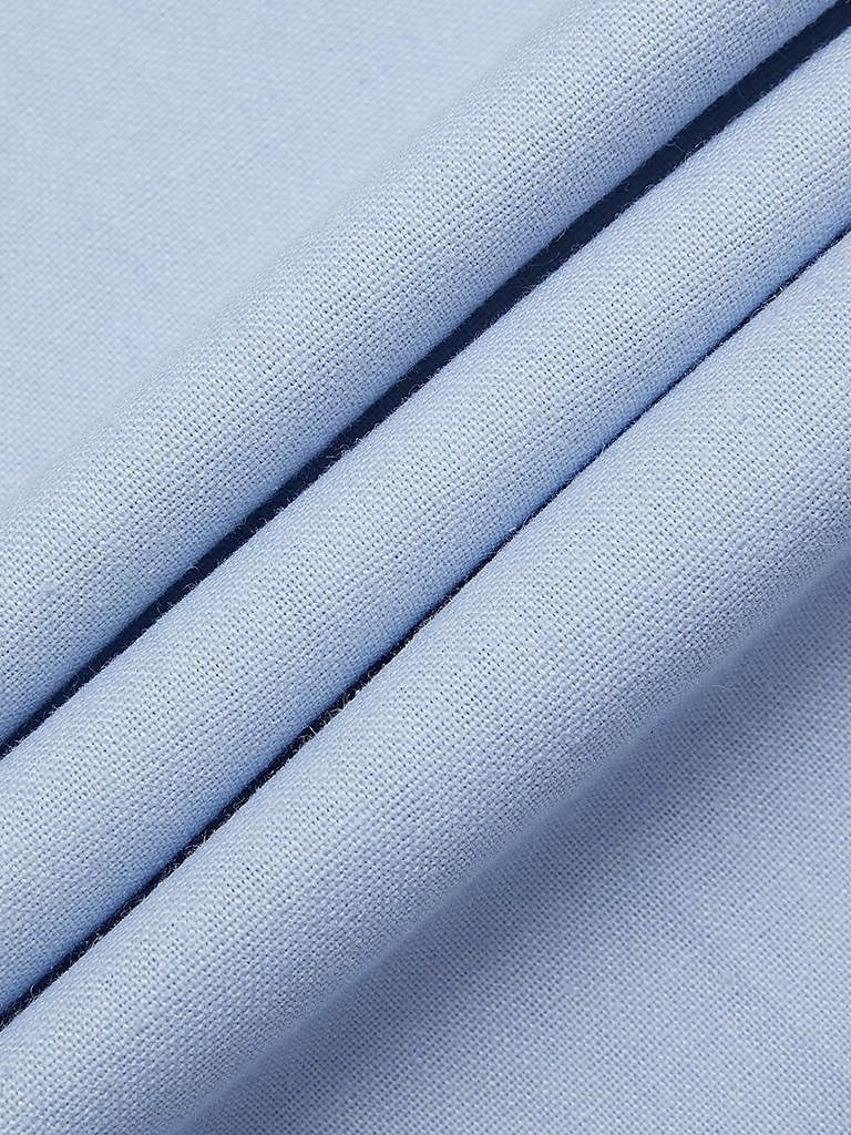 Men's Sky Blue Linen Beach Wedding Suit - 2-Piece Casual Single-Breasted Two-Button Set