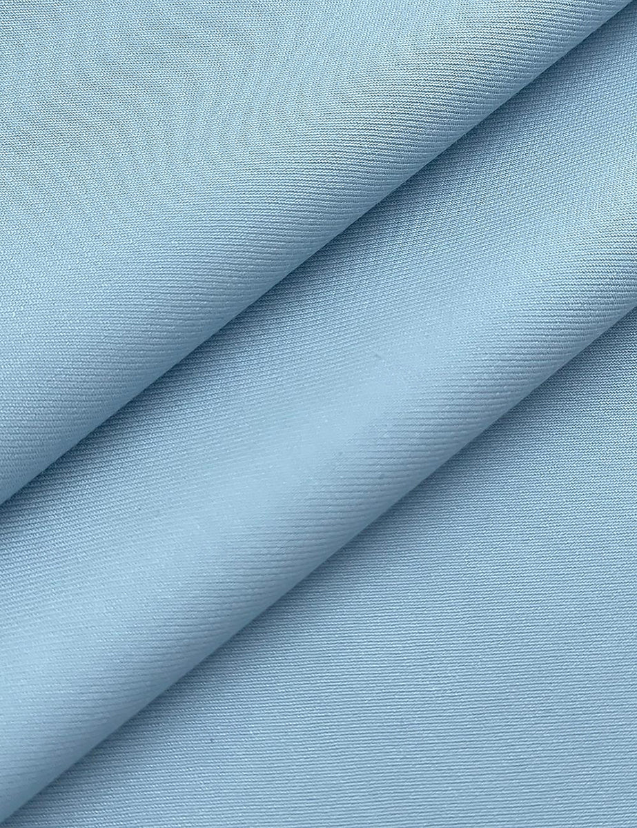 Men's Slim Fit Sky Blue Single-Breasted Two-Button Solid Beach Wedding Suit