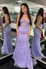 Mermaid Black Prom Dress Chic Sweetheart Appliques Long Evening Dress