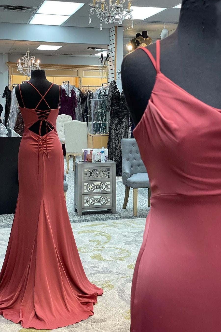 Mermaid Prom Dress Long Lilac Evening Dress