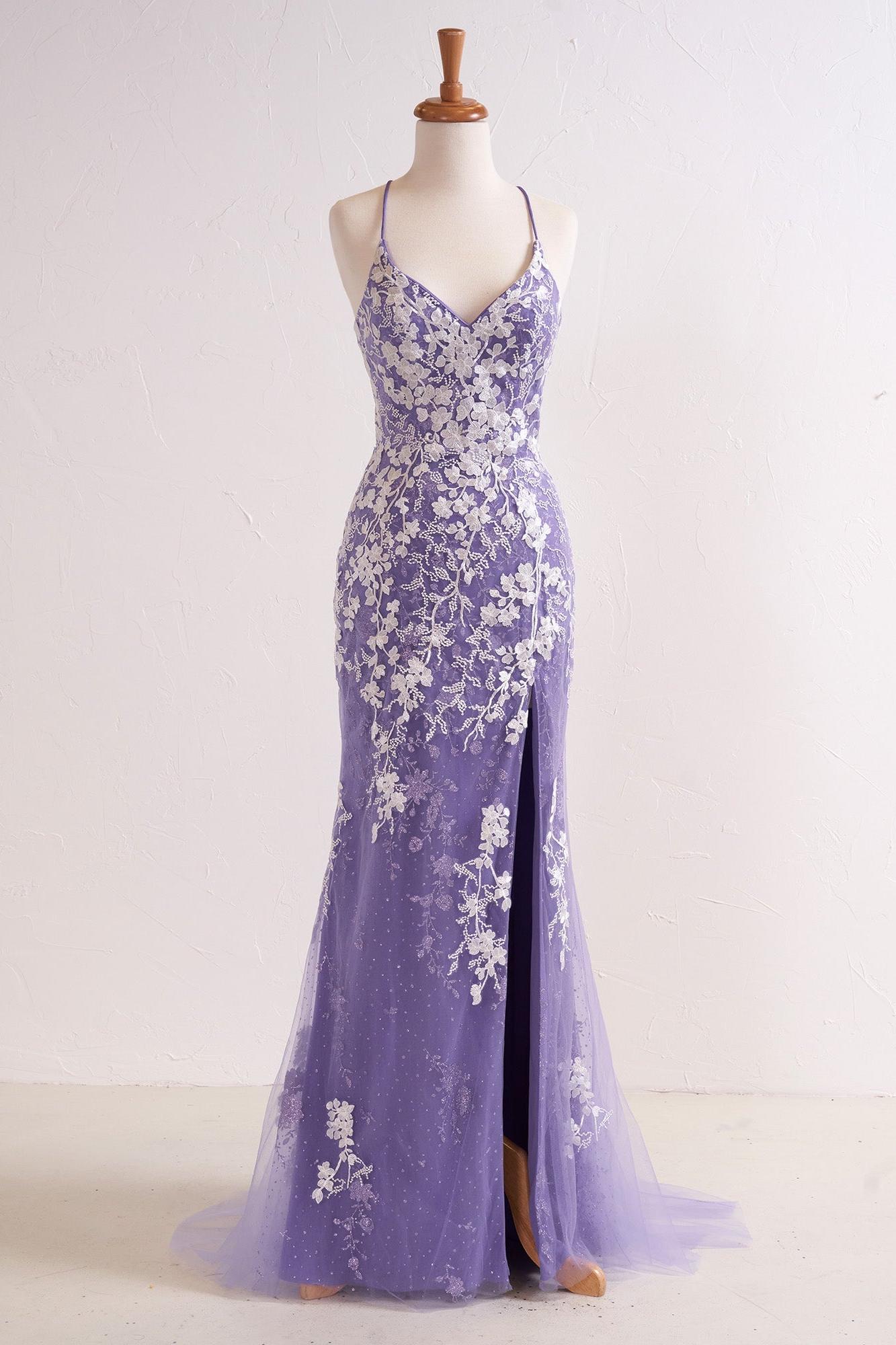 Mermaid Prom Dress V Neck Long Elegant with Delicate Appliques Beading Evening Dress