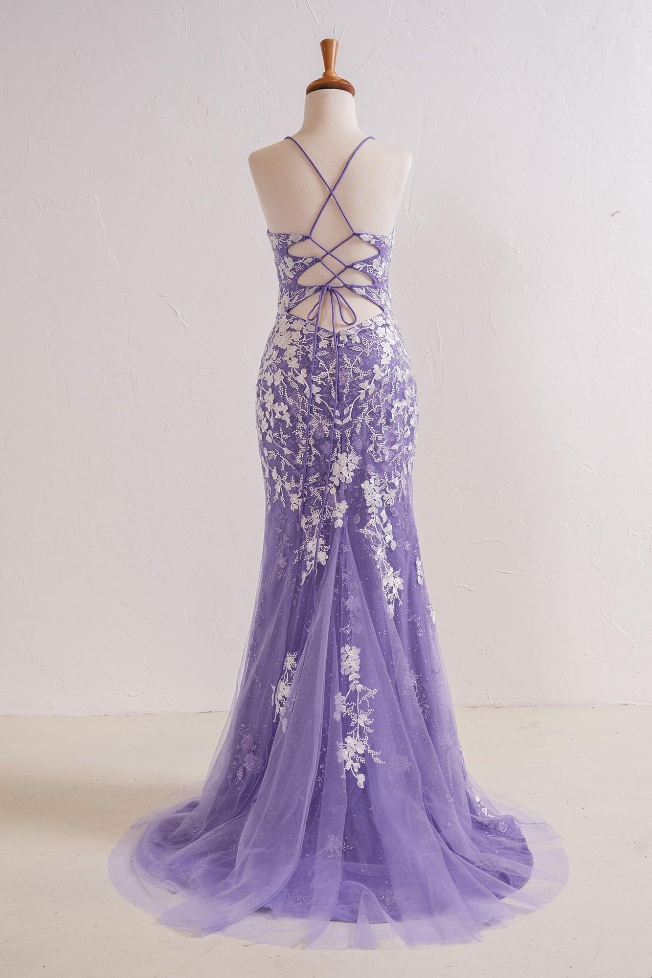 Mermaid Prom Dress V Neck Long Elegant with Delicate Appliques Beading Evening Dress