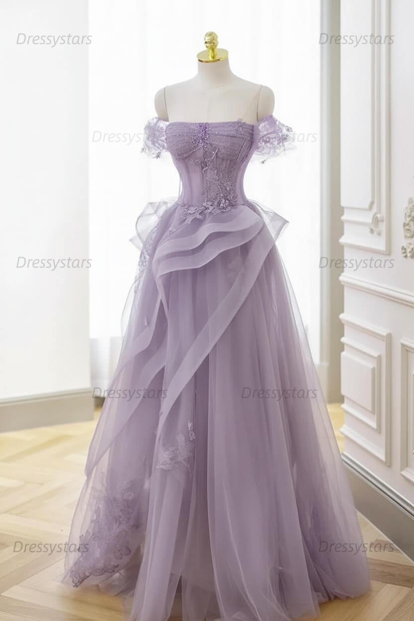flowy royal blue dress Raya Embellished Corset Gown | Sage Green | Prom main image 0