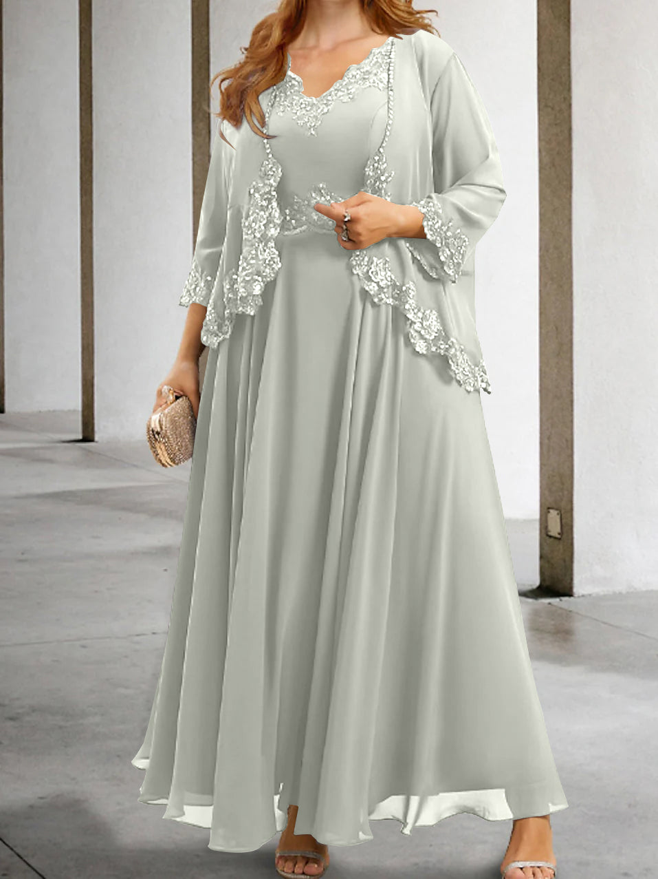 Mother of the Bride A-Line/Princess Dresses Featuring Applique & Sequins
