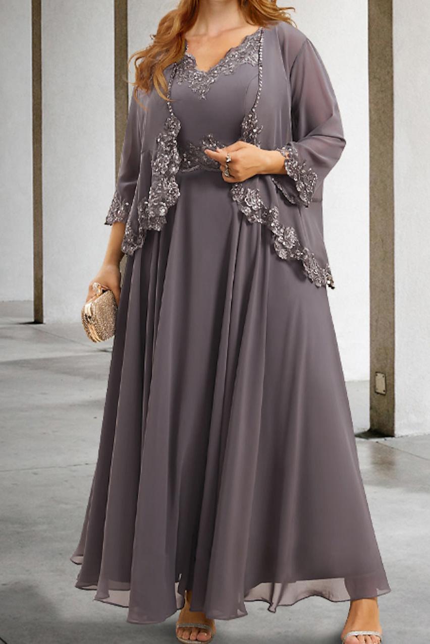 Mother of the Bride A-Line/Princess Dresses Featuring Applique & Sequins