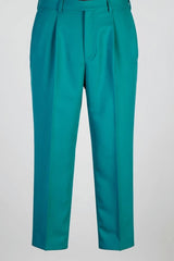Newest Turquoise Shawl Lapel Double Breasted Wedding Suit