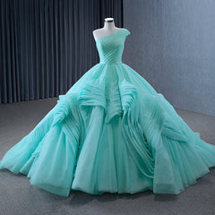One Shoulder Quinceanera Dress Sweet 15 Tulle Ball Gown Sweet 16 Dress