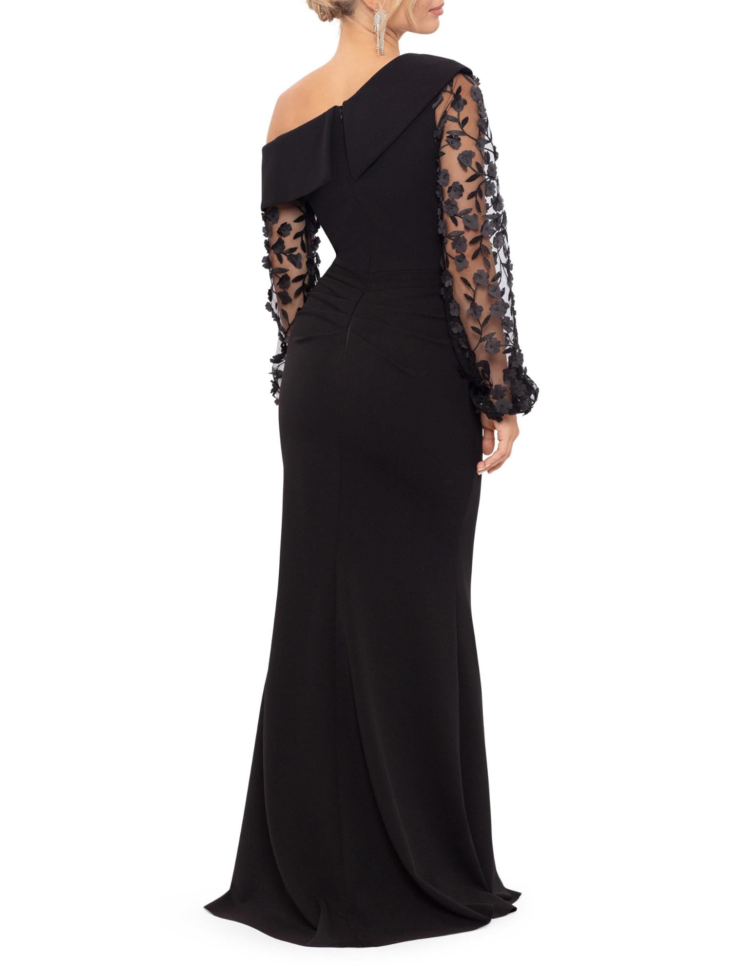 One-shoulder Trumpet/Mermaid Floor-Length Mother of the Bride & Groom Dress with Applique