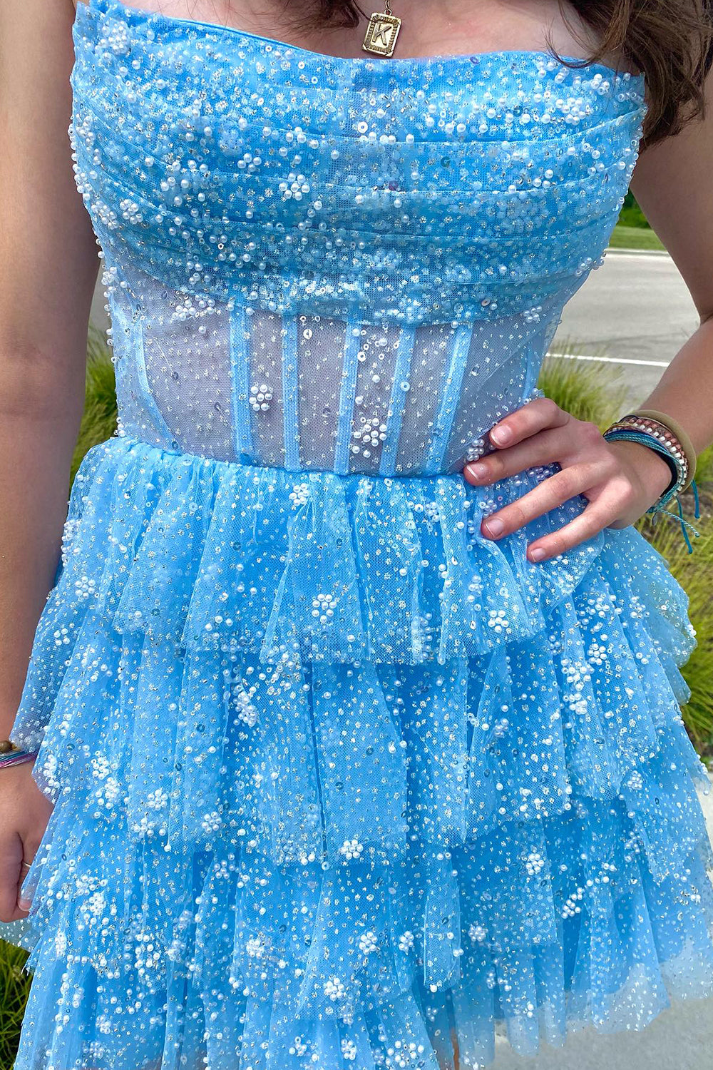 Orange Homecoming Dresses Corset A-Line Short Tulle Cocktail Dresses