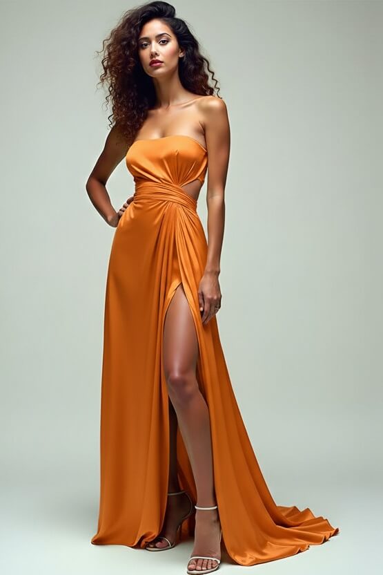 Dressystars Ruched Square Neck Lemon Green Wedding Guest Dress Long Formal Dress With Slit