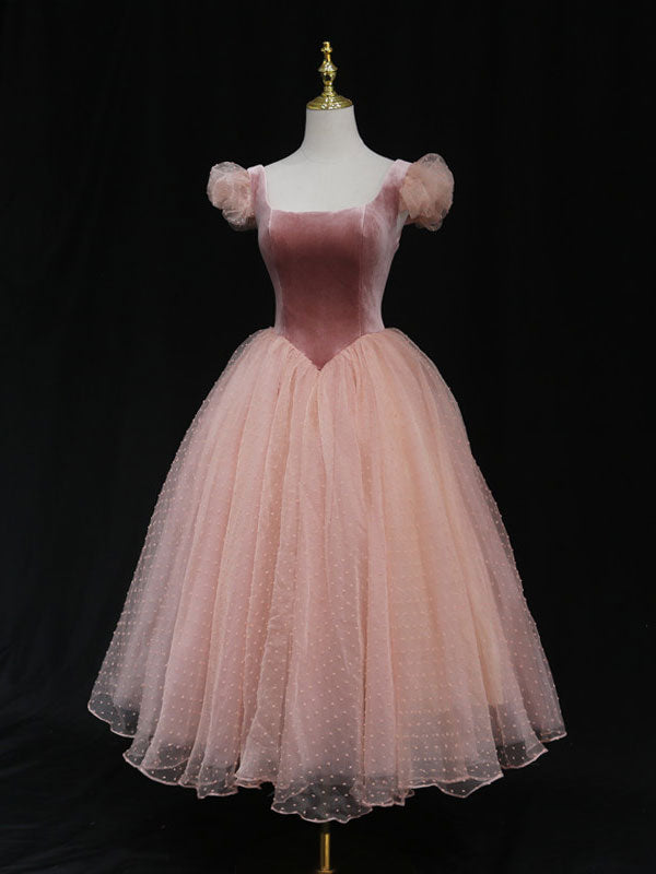 Pink Homecoming Dress Tulle Short Party Cocktail Dress