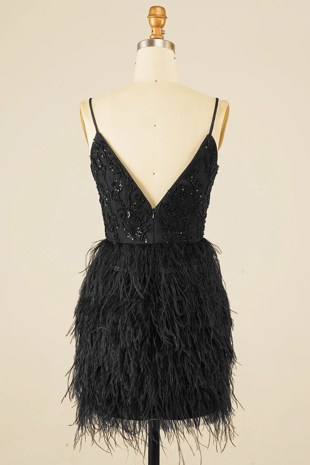 Pink Homecoming Dresses Sequin Tight Cocktail Dresses with Feathers