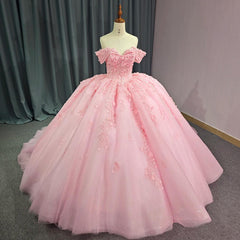 Pink Quinceanera Dress Ball Gown Birthday Party Sweet 16 Dress