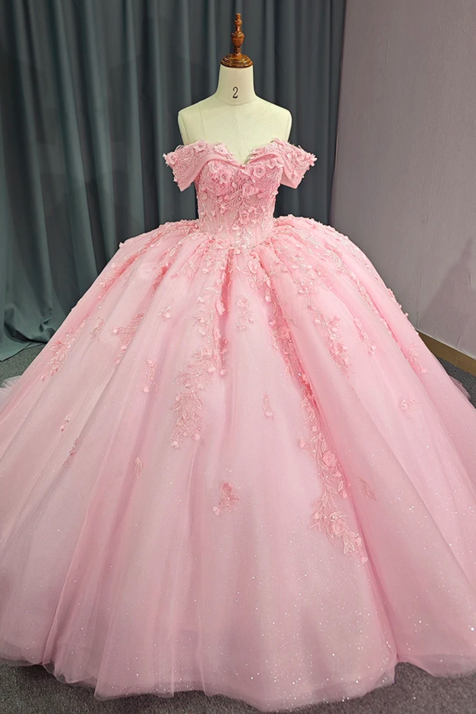 Pink Quinceanera Dress Ball Gown Birthday Party Sweet 16 Dress