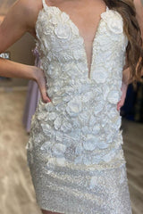 Pretty Homecoming Dress Bodycon Backless Sequin Short Party Cocktail Dress