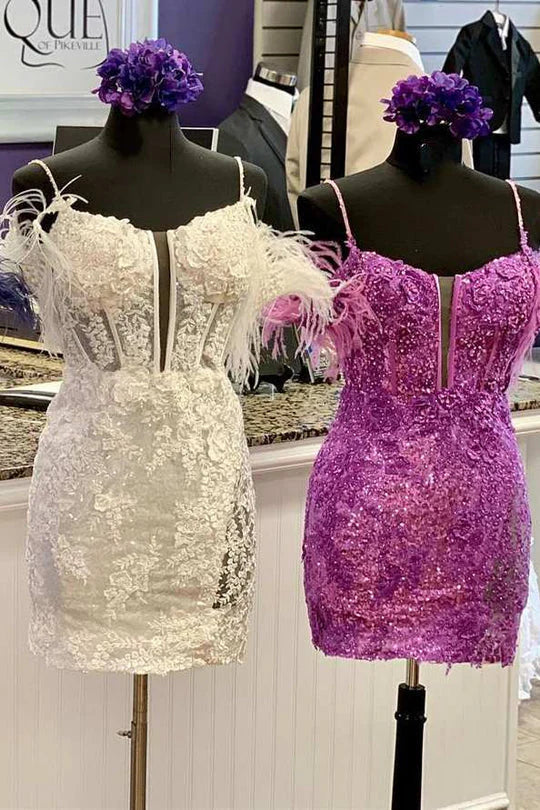 Pretty Homecoming Dress Bodycon Off the Shoulder Lace Short Party Cocktail Dress