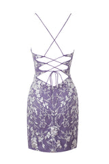 Pretty Homecoming Dress Bodycon Shoulder straps Lace Short Party Cocktail Dress