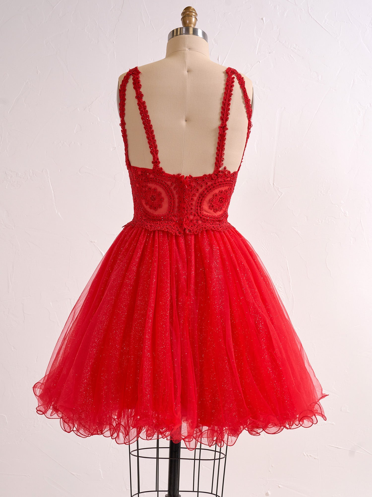 Pretty Homecoming Dress Embellished With Delicate EmbroideryTulle Short Party Cocktail Dress