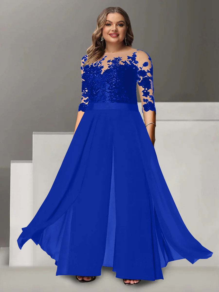 princess polly baby blue dress Princess A-Line Floor-Length Plus Size Mother of the Bride Pantsuit wi –  Dressystars