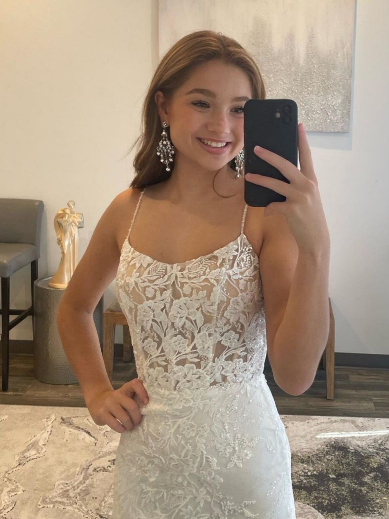 Prom Dress Ivory Mermaid Elegant Long Evening Dress