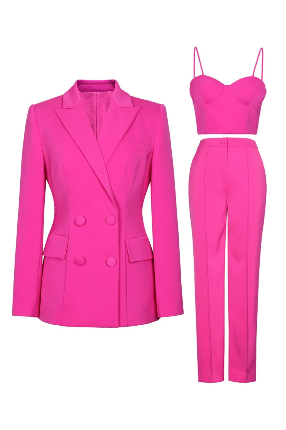 Prom Suits For Women With Peak Lapel 3-Piece Set