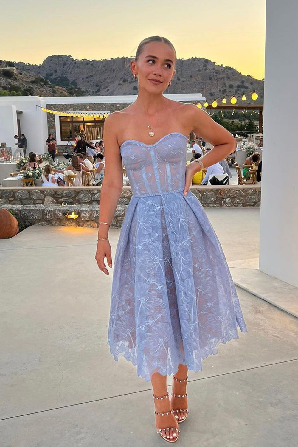 Purple Homecoming Dress Heart shaped A Line Corset Midi Party With Applique Short Party Cocktail Dress