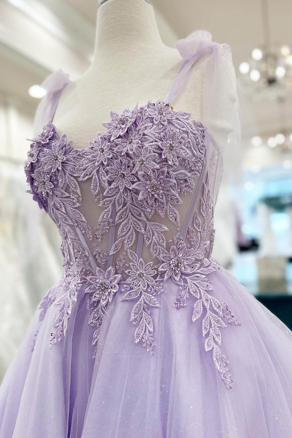Purple Homecoming Dresses Corset A-Line Tulle Short Flower Cocktail Dresses with Lace