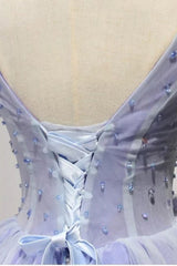 Purple Homecoming Dresses V Neck A Line Cocktail Dresses