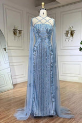 Purple Sheath/Column Prom Dress Cap Sleeve Halter Neck Formal Dress With Beadings and Rhinestones