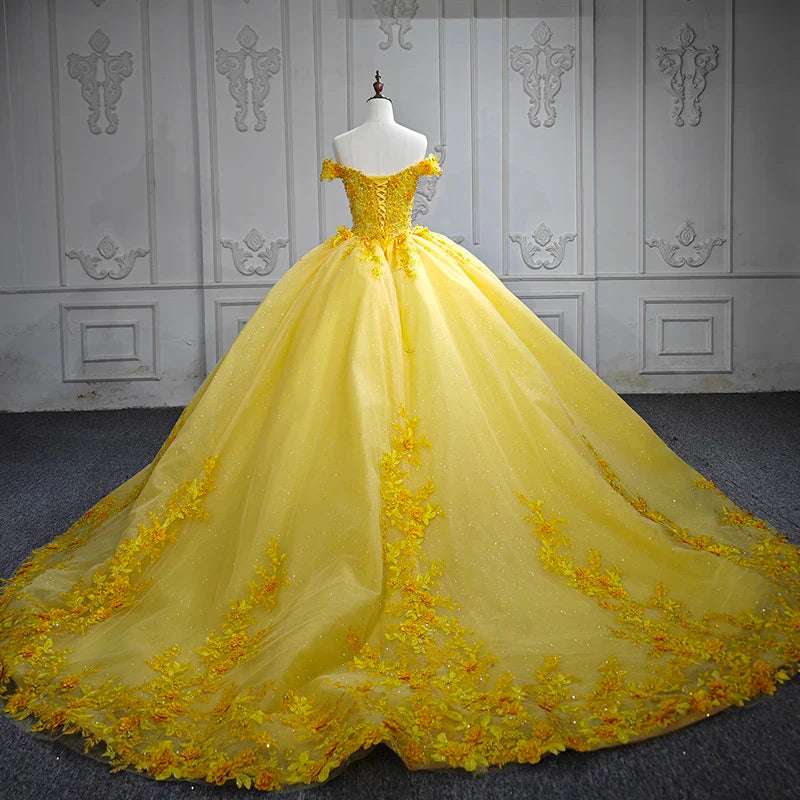 Dressystars Quinceanera Dress 3D Flower Sweetheart Ball Gown Sweet 16 Party Dress Dressystars Quinceanera Dress 3D Flower Sweetheart Ball Gown Sweet 16 Party Dress
