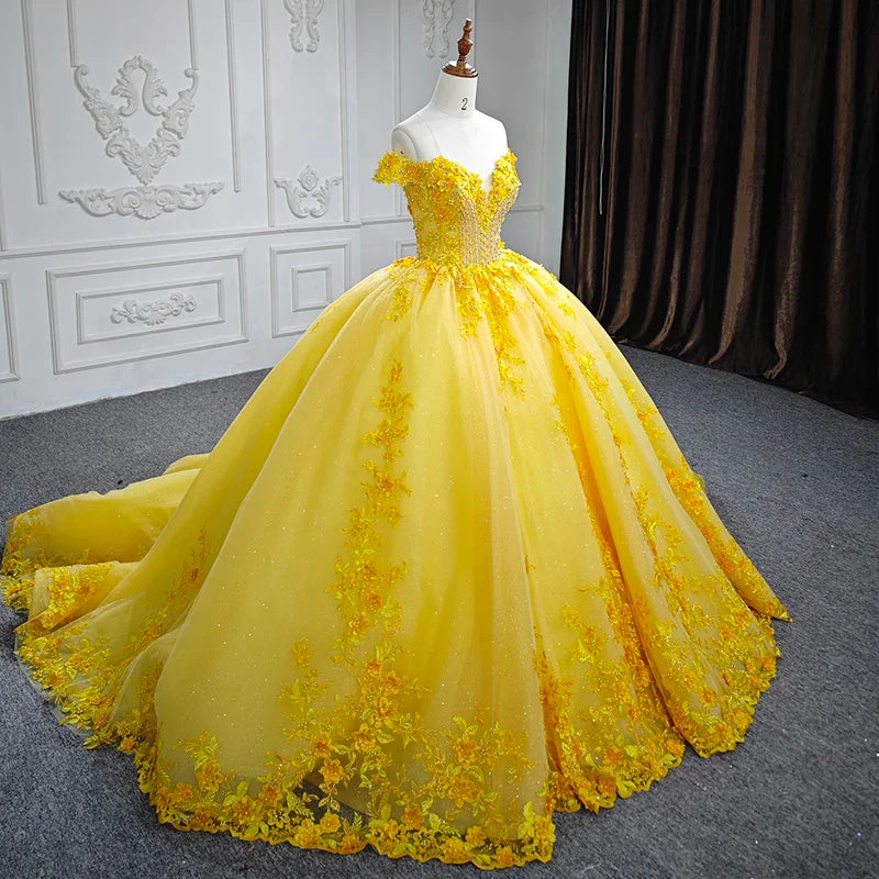 Dressystars Quinceanera Dress 3D Flower Sweetheart Ball Gown Sweet 16 Party Dress Dressystars Quinceanera Dress 3D Flower Sweetheart Ball Gown Sweet 16 Party Dress