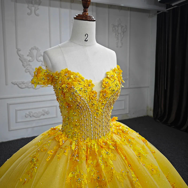 Dressystars Quinceanera Dress 3D Flower Sweetheart Ball Gown Sweet 16 Party Dress Dressystars Quinceanera Dress 3D Flower Sweetheart Ball Gown Sweet 16 Party Dress