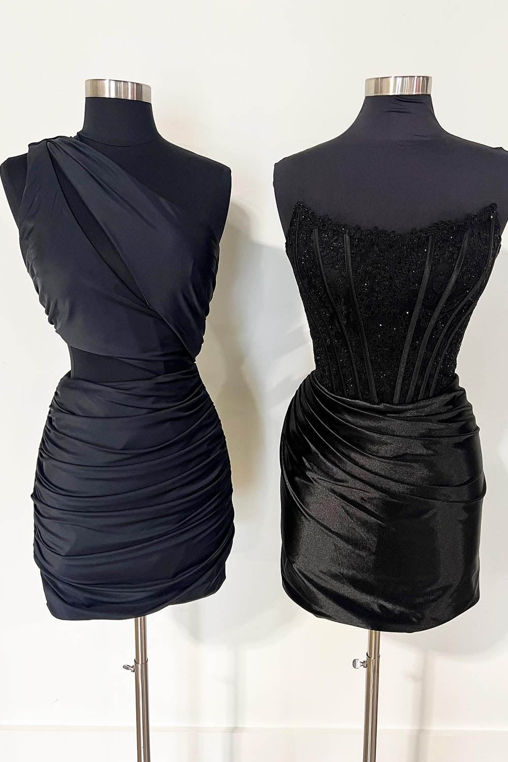 Red Homecoming Dresses Corset Satin Tight Short Cocktail Dresses with Lace Top
