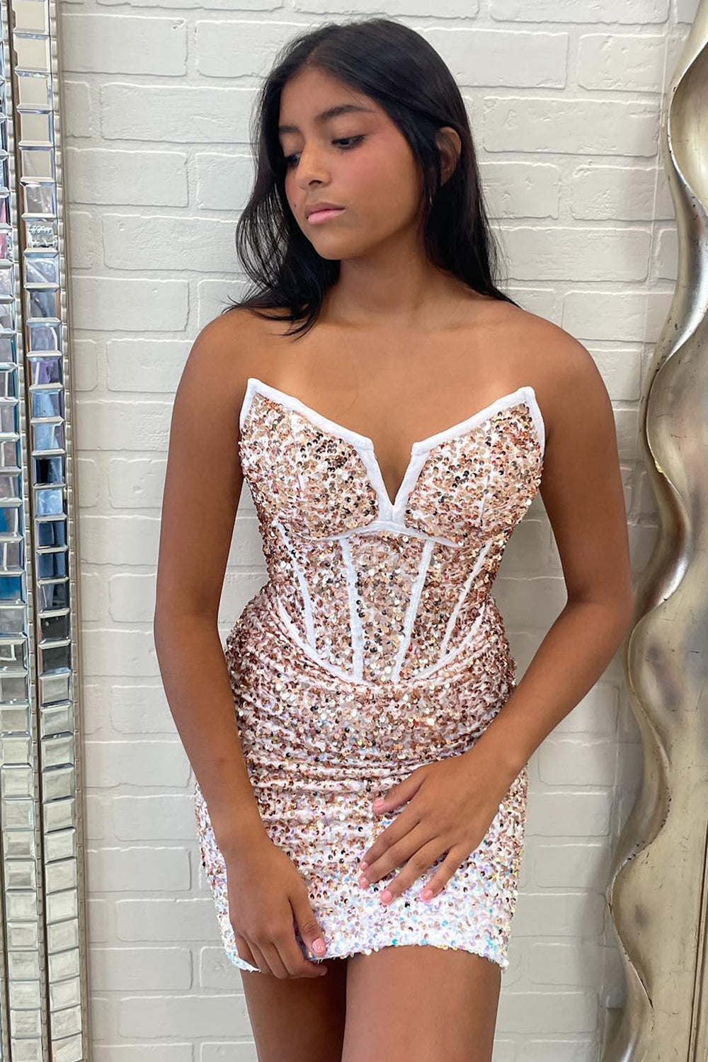 Red Homecoming Dresses Sweetheart Sequin Tight Short Cocktail Dresses
