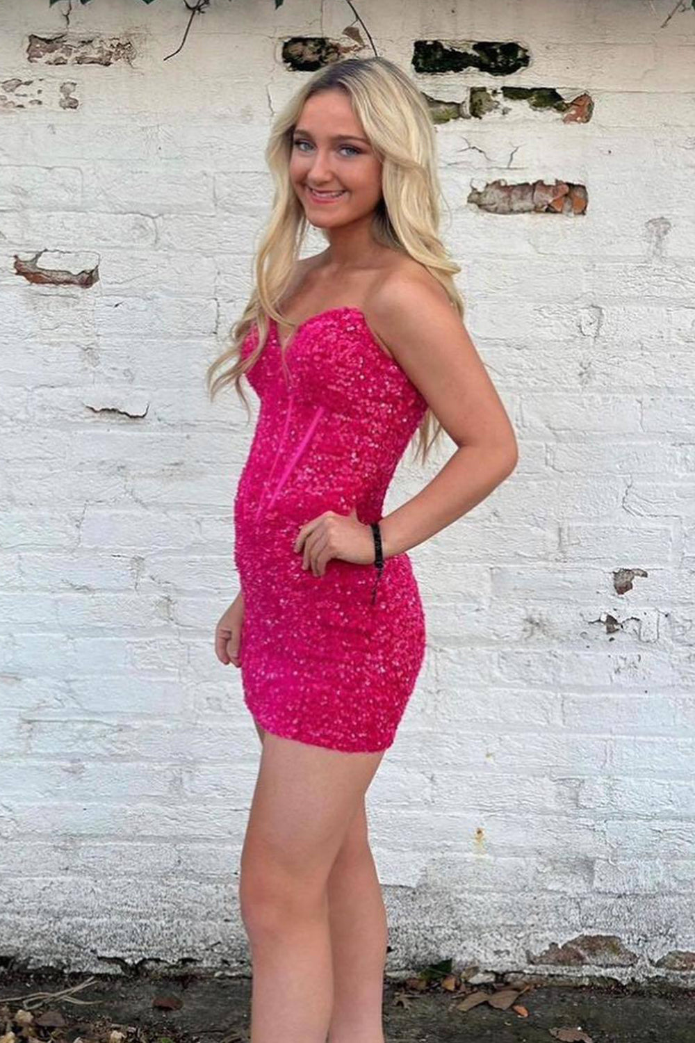Red Homecoming Dresses Sweetheart Sequin Tight Short Cocktail Dresses