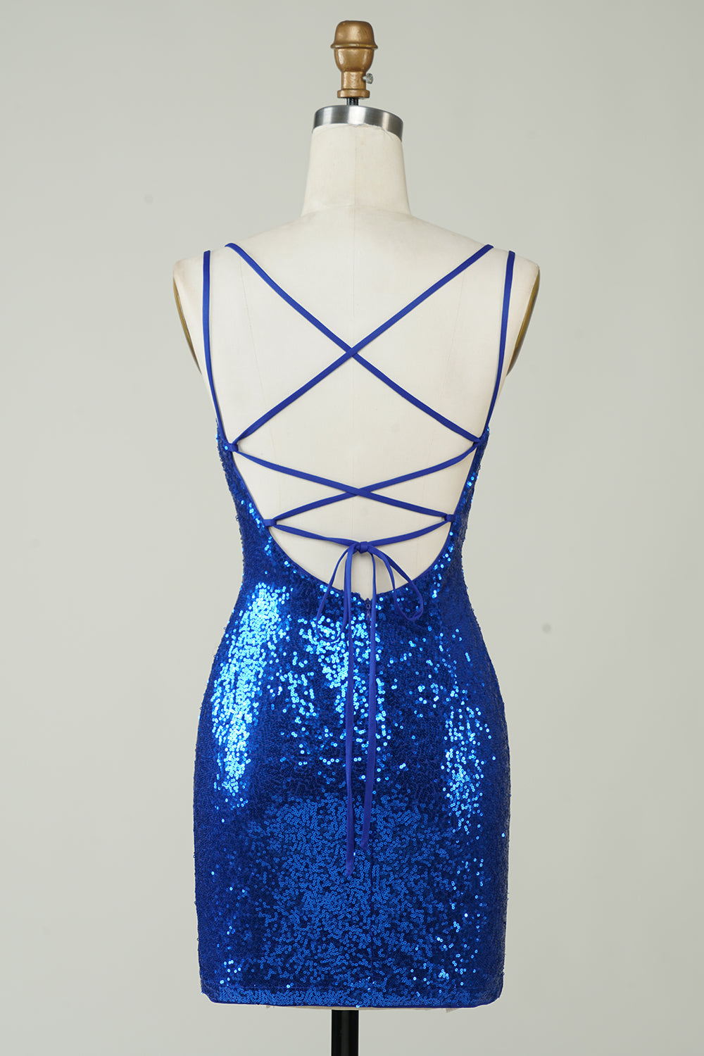 Red Homecoming Dresses Tight Sequin Backless Cocktail Dresses