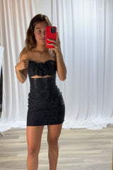 Royal Blue Floral Tight Homecoming Dresses Strapless Short Cocktail Dresses With Beading