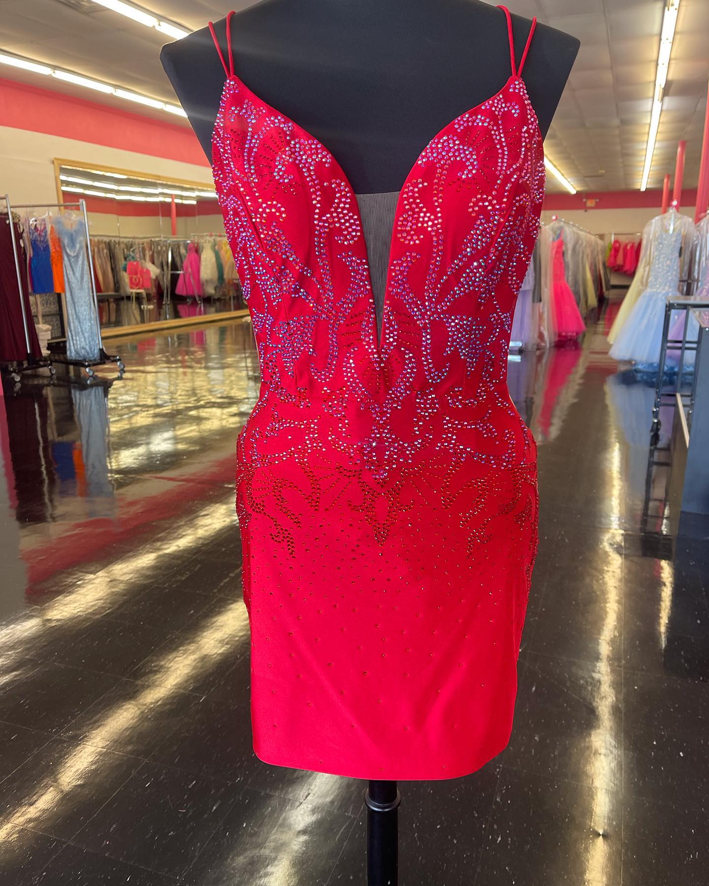 Royal Blue Homecoming Dress Delicate Beading Plunge V Lace Up Short Party Cocktail Dress