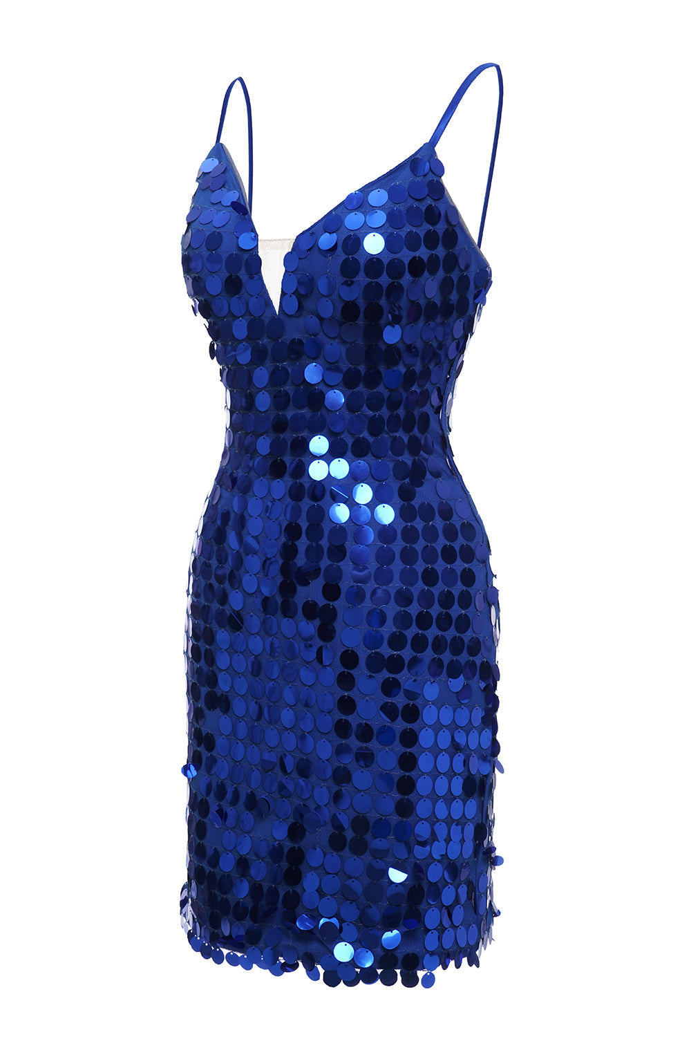 Royal Blue Homecoming Dresses Sequin Tight Short Cocktail Dresses