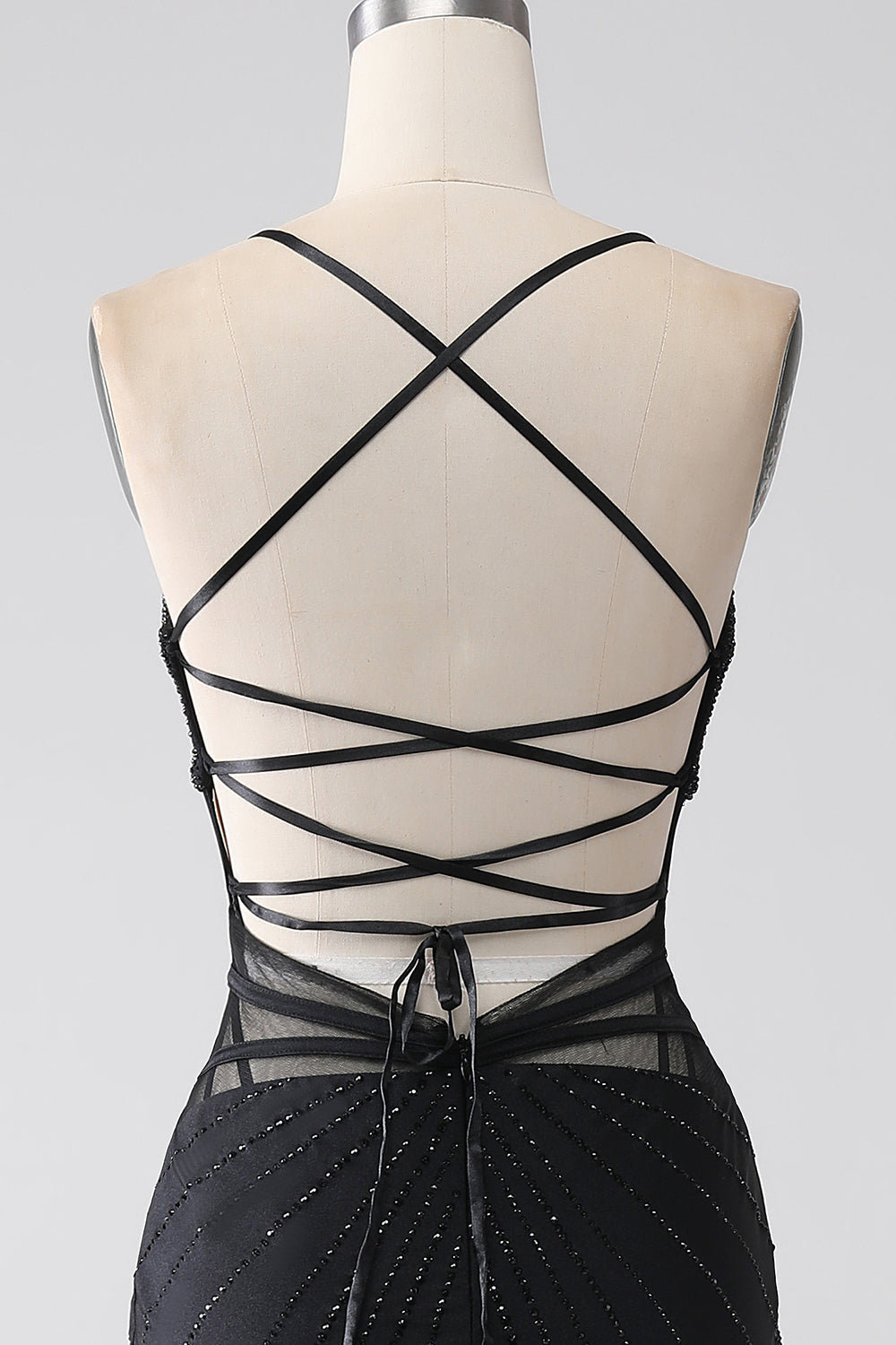 Royal Blue Prom Dress Corset Beaded Long Mermaid Evening Dress with Slit