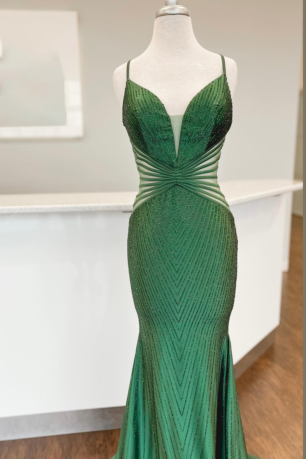 Royal Blue Prom Dress Mermaid Long Evening Dress With Sequined