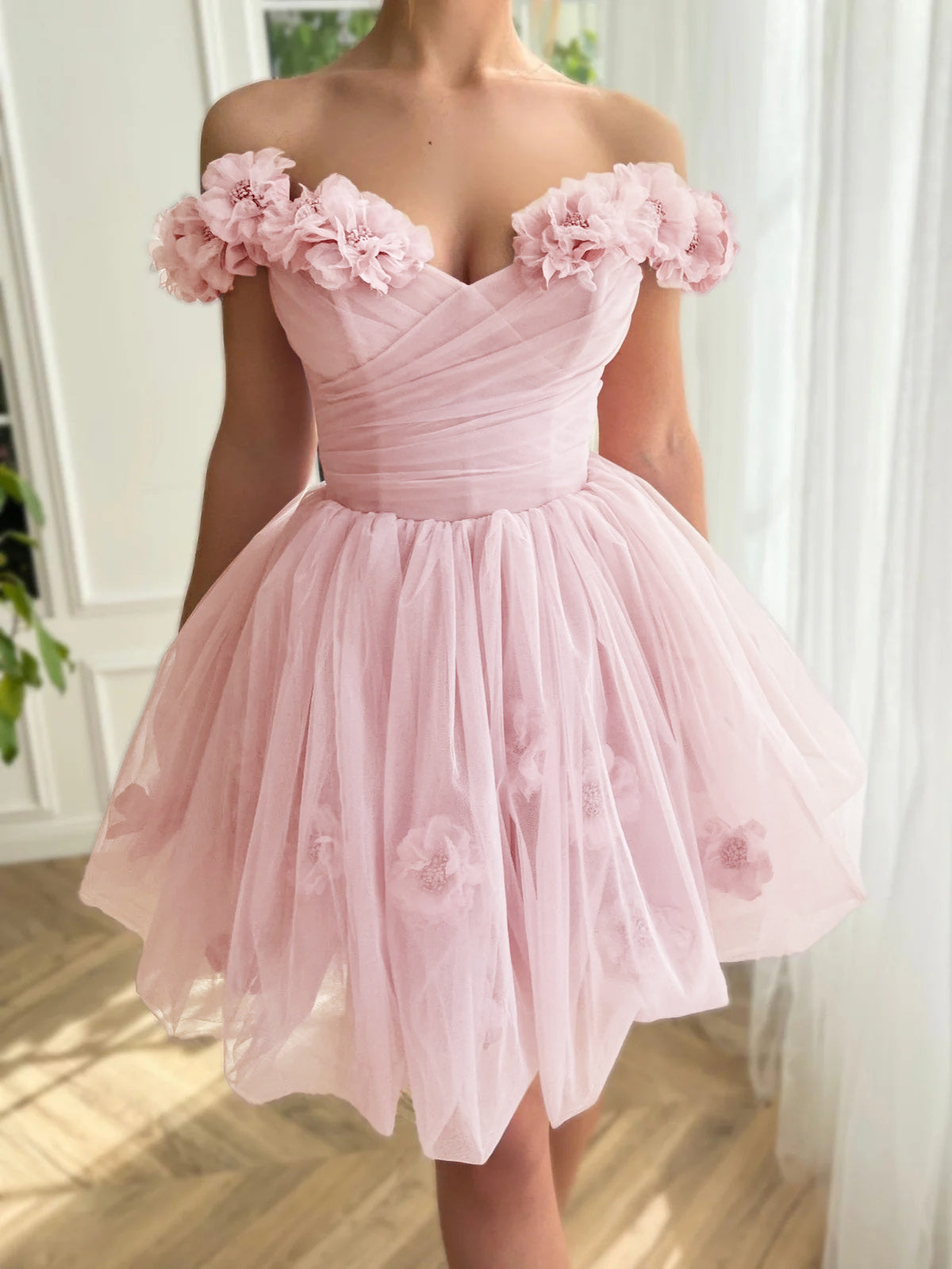 Ruby Homecoming Dress Pretty Lilac Corset Strapless Tulle Short Party Cocktail Dress