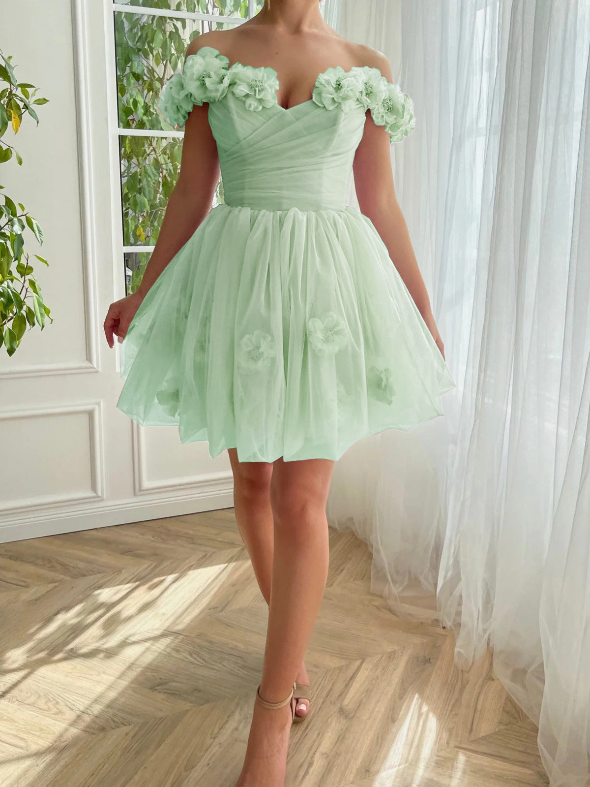 Ruby Homecoming Dress Pretty Lilac Corset Strapless Tulle Short Party Cocktail Dress