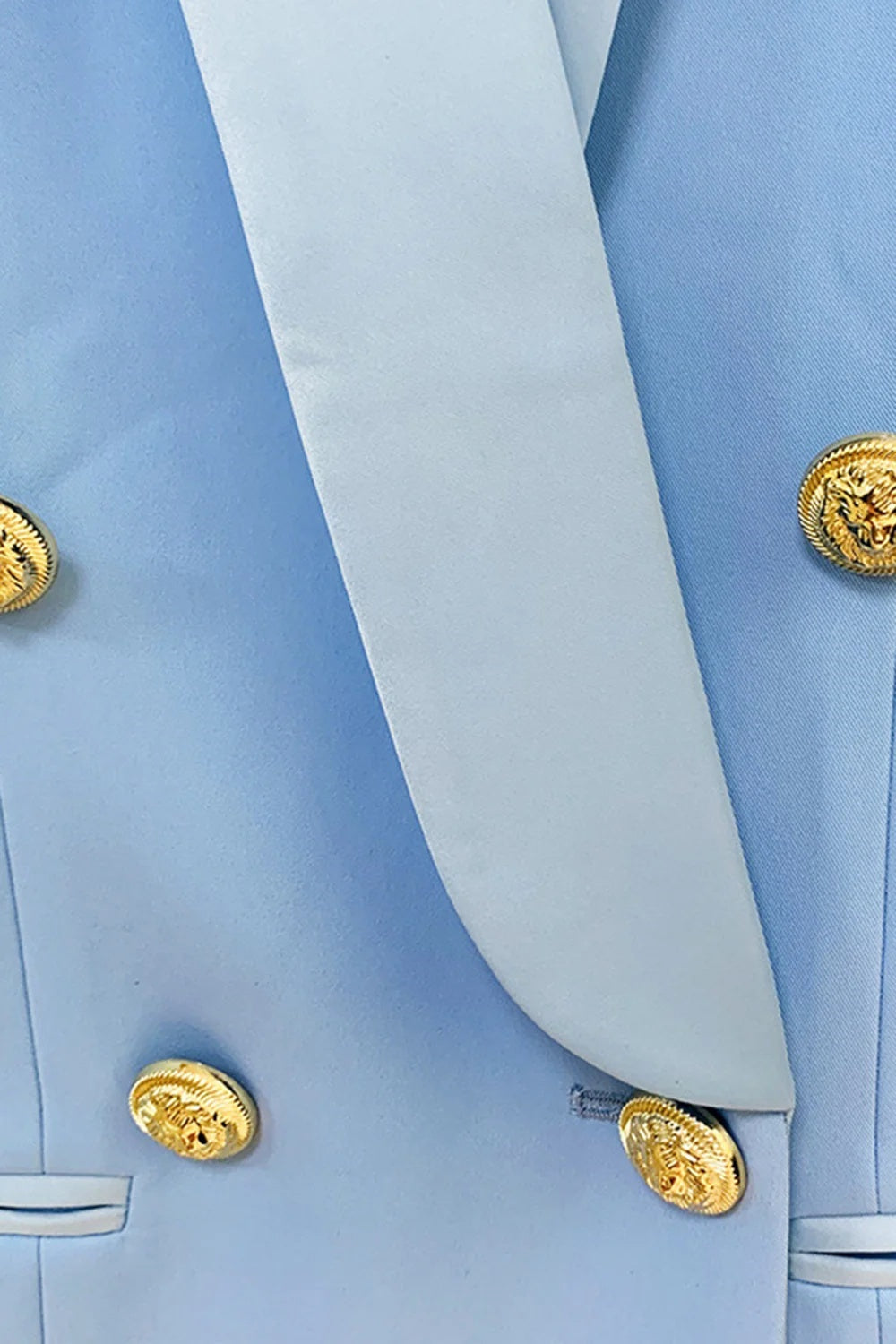 Satin Lapel Dress With Buttons For Women